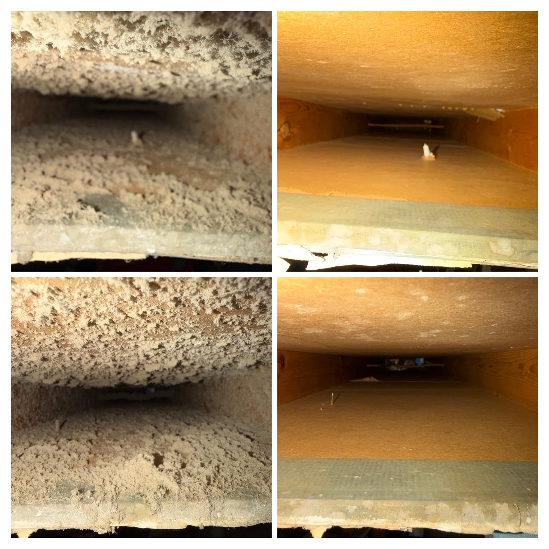 Wall Return — before and after
